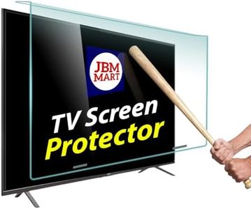 JBM MART 32 Inch LED/LCD/3D/PLASMA TV Screen Protector Glass TV Guard [Non Breakable Tempered Fiber Glass Guard]- 100% Crystal Clear Transparent