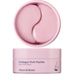 Terez & Honor Collagen Eye Patches: 30 Pairs Korean Under Eye Masks for Deep Hydrating, Firming & Glowing - Puffy Eyes, Dark Circles, Wrinkles, Fine Lines Hydrogel Skin Care Pads, No Fragrance