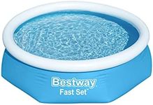Bestway Fast Set Round Inflatable Pool Kit (8' x 24") | Includes 330gal Filter Pump