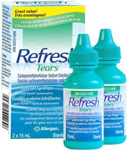 REFRESH TEARS Ophthalmic Solution, Lubricant Eye Drops For Dry Eye Relief, Compatible With Lenses 2 X 15ml
