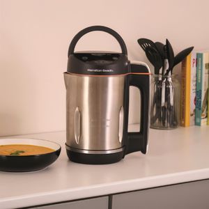 Hamilton Beach 3-in-1 Soup Maker – Blender, Cooker, Stainless Steel