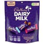 Cadbury Dairy Milk, Assorted Chocolate Bars, 361 g (19 Mini Bars)