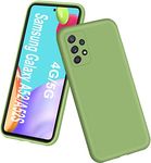 Case for Samsung A52/A52S 6.5",Liquid Silicone Shockproof Phone Soft Case Gel Rubber Drop Protection Cover for Samsung Galaxy A52/Samsung Galaxy A52S,Green