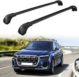 EZREXPM 220LBS Lockable Roof Rack Cross Bars Fit for Audi Q7 2016-2025 Aluminum Cargo Bars Carrier Crossbars Rooftop Accessories