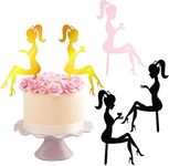 15 Pieces Acrylic Cake Topper High 