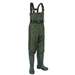 Fishing Waders For Men Women | Waterproof Fishing Chest Waders With Boots For Fly/Coarse Fishing | Nylon Chest Wader Breathable Crosswater Wader With Chest Pocket And Adjustable Strap (Size: 38-47)