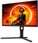 AOC Gaming 25G3ZM/BK - 24.5" 240Hz FHD Monitor, 0.5ms MPRT, FreeSync Premium (1920x1080, HDMI 2.0 x 2, DisplayPort 1.2 x 1, Headphone Out (3.5mm)) Black/red