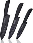 Magiware Ceramic Knives, Ceramic Knife Set with Sheaths Cover -Sharp Longer Never Rust (Include 6 Inch Chef Knife, 5inch Utility Knife, and 4 Inch Paring Knife