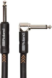 Roland Black Series Instrument Cable, Angled/Straight 1/4" jack - RIC-B20A, length: 20ft / 6m