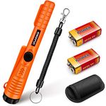 LYLANMO Metal Detector Pinpointer, IP68 Full Waterproof Professional Handheld Pin Pointer Wand, 360° Search Treasure Pinpointing Finder Probe with Belt Holster for Adults and Kids