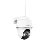 Reolink 5MP Wireless Security Camera Outdoor, 2.4/5 GHz WiFi Battery Powered Camera with 360° Pan-Tilt, Person/Vehicle Detection, Home Security Camera, No Monthly Fee, SD Storage,Argus PT 5MP