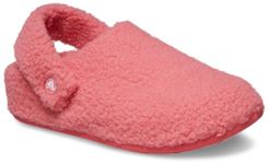 Crocs Unisex-Adult Classic Cozzzy Slipper, Fuzz Lined House Slippers for Women and Men, Hot Blush, 8 Women/6 Men