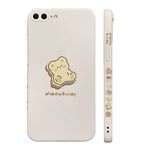 Ownest Compatible with iPhone 7 Plus/8 Plus Case Cute Painted Design Brown Sweet Bear for Women Girls Fashion Slim Soft Flexible TPU Rubber for iPhone 7 Plus/8 Plus-Bear