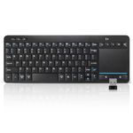 Bnnwa Multi-Device Wireless Bluetooth Keyboard with Touchpad-Wireless TV Keyboard with Multi-Touch Big Size Trackpad,Support 3 Devices for TV,Windows, Android, Chrome OS, Laptop, Tablet