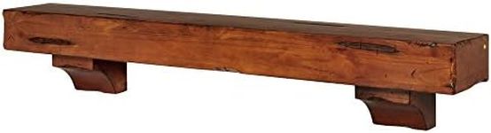 Pearl Mantels 412-60-50 Shenandoah Pine 60-Inch Fireplace Mantel Shelf, Rustic Medium