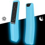 Silicone Protecitve Case Covers Holder Compatible for Samsung Smart TV Remote Controller of BN59 Series,Remote case Skin Sleeve Protector for Samsung Smart 4K Ultra HDTV Remote Control-Glow Sky Blue