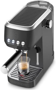 CASABREWS Espresso Machine 20 Bar, Professional Espresso Coffee Machine with Steam Milk Frother, Coffee Maker Cappuccino Latte Machine with 49oz Removable Water Tank, Black