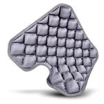 Potelane Inflatable Seat Cushion for Long Flights, Travel Airplane Seat Cushion with High-Low Air Cell Structure, Lightweight Pressure Relief for Office, Car & Wheelchair Sitting 42x40cm