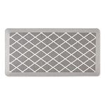 Martha Stewart Miles Modern Diamond Anti-Fatigue Air-Infused Kitchen Mat, Grey, 19.6"x39"