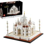 Lego Architecture Taj Mahal 21056 Building Set - Landmarks Collection, Display Model, Collectible Home Décor Gift Idea and Model Kits for Adults and Architects to Build