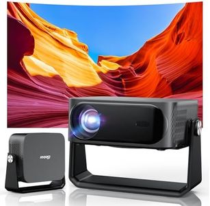 [2000 ANSI/Auto Focus & Keystone/Built-in APPs] 4K Outdoor Projector with WiFi and Bluetooth, Smart Portable Projector with YouTube/PrimeVideo & Dolby Audio, Projector 4K with Stand/HDR10+