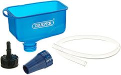 Draper Engine Oil Fuel Funnel with Flexible Hose | Wide Mouth Multifunctional Extra Large Funnel for Car Automotive | 26327, Blue