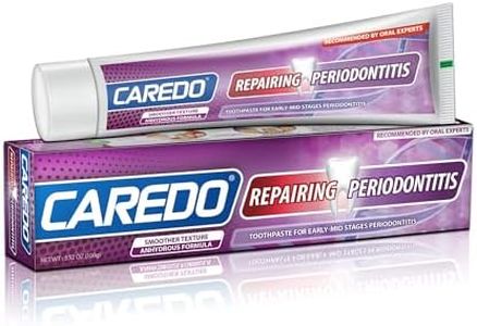 CAREDO Healing Periodontitis Toothpaste, The ONLY Toothpaste Cure Early Medium Term Periodontitis, Remove Dental Calculus, Avoid Loosening and Falling Off Teeth (100g, 1 count)