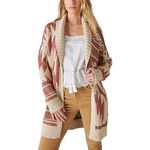 Lucky Brand Women's Lucky Heritage Cardigan Sweater, Apple Butter Combo, XL