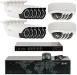 5MP (2592x1920p) 16 Channel 1920P NVR Network PoE IP Security Camera System - HD 1920p 2.8~12mm Varifocal Zoom (10) Bullet and (6) Dome IP Camera - 5 Megapixel (3,000,000 More Pixels Than 1080P)