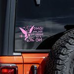 OMG You Got Passed By A Girl Tinkerbell Decal Vinyl Sticker|Cars Trucks Vans Walls Laptop|PINK |6.75 in|CCI396
