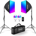 NEEWER RGB Softbox Lighting Kit wit