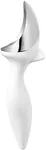 Tovolo Tilt-Up Ice Cream Scoop (White) - Non-Slip Grip Ice Cream Scooper with Footed Handle – Ice cream Scoop for Cookie Dough, Gelato, Sorbet & Frozen Treats - Dishwasher Safe & BPA-Free