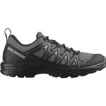 SALOMON Men's X Braze Hiking Shoe, Pewter/Black/Feather Gray, 9 UK