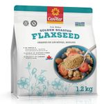 CanMar Ground Cold Milled Golden Roasted Flax Seed (1.2 Kg) Vegan Flaxseed Ground - Non-GMO, Gluten Free - Flax Seeds - Ground Flaxseed Meal with Omega-3, Fiber - Linseed Flax Powder