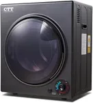 CTT 3.5 cu.ft Portable Dryer for Apartments,1500W Compact Dryer with 4 Drying Modes,120V Electric Dryers for Laundry, Apartments, RVs, Dorms, Black