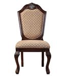 Acme Furniture Chateau De Ville Side Chair (Set-2), Fabric & Espresso