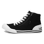 Rocket Dog Women's Jazzin High-Top Trainers, Black, 6 UK