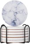 Drink Coasters Set of 6 - Marble St