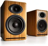 Audioengine P4 Passive Bookshelf Speakers | Home Stereo High-Performing 2-Way Desktop Speakers (Bamboo)