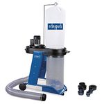 Scheppach Extraction System HD12 Extraction | 550 W, Air Output 1150 m³/h, Capacity 75 L, Hose Diameter/Length 100 mm/2300 mm, Driving Device | Includes Adapter Set