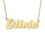 Personal Pendant Jewelry Gift Cute Name Necklace for Women Olivia