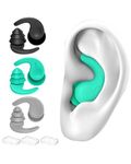 OYOSONABYMY Ear Plugs, 3 Pairs Waterproof Earplugs, Reusable Silicone Ear Plugs for Sleeping, Ear Plugs for Swimming, Surfing Snorkeling and Other Water Sports (Adults & Teens 14+)