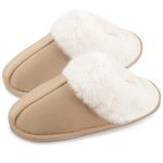 SIMIYA Slippers for Woman, House Fuzzy Fluffy Memory Foam Super Warm Slippers Indoor and Outdoor Anti-Skid Size 5-12