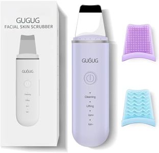 GUGUG Skin Scrubber Face Spatula, 4 Modes Skin Spatula Blackhead Remover Pore Cleaner-Purple