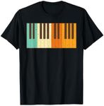 Retro Piano Design For Musician Piano Player Men Women Kids T-Shirt