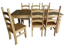 Mercers Furniture Corona 6 ft Dining Table and 6 Chairs
