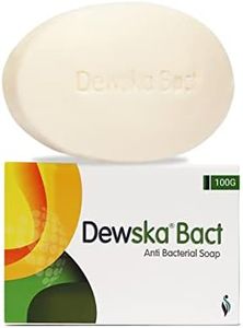 SKINSKA NATURALS - Dewska Bact Anti Bacterial Moisturizing Bath Bar(100gm), with Tea Tree Oil, Turmeric Oil, Shea Butter Prevent Fungal & Breakout, Nourishes Skin for Men & Women