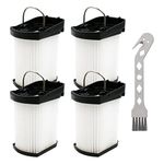 Fre.Filtor 4-PACK Replacement Filters for Shark WV270 WV270UK WV273UKT WandVac 2.0 Cordless Handheld Vacuum Cleaner - Washable and Reusable Filter