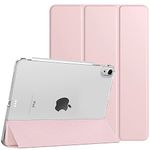 TiMOVO for iPad Air 11 Inch Case M2 2024, iPad Air 5th Generation 2022/iPad Air 4th Gen 2020 10.9 Inch, Slim Hard Translucent Back Shell Cover Fit iPad Air Case, Support Auto Wake/Sleep - Light Pink