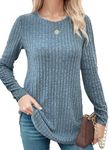 Womens Sweaters Long Sleeve Shirt for Fall Winter Spring, Lightweight Sweaters for Women Tops Dressy Casual Trendy